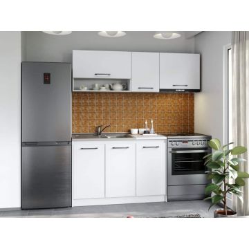Set Mobila Bucatarie Mina Pure 180 Alb C51