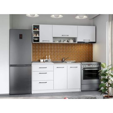Set Mobila Bucatarie Mina Pure 200 Alb C48