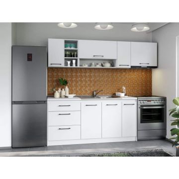 Set Mobila Bucatarie Mina Pure 230 Alb C56