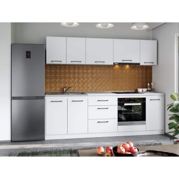 Set Mobila Bucatarie Mina Pure 240 Alb C42