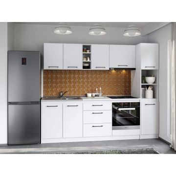 Set Mobila Bucatarie Mina Pure 244 Alb C54