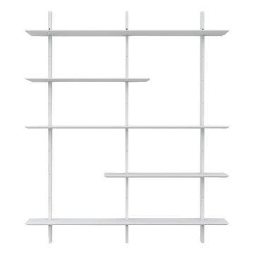 Sistem modular de rafturi alb 162x190 cm Bridge – Tenzo