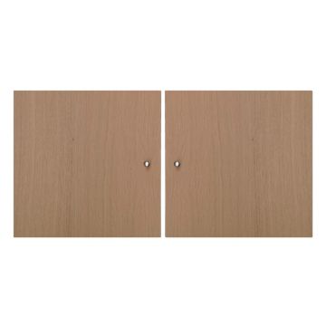 Ușă cu aspect de stejar pentru sistemul de rafturi modulare 2 buc 32x33 cm Mistral Kubus - Hammel Furniture