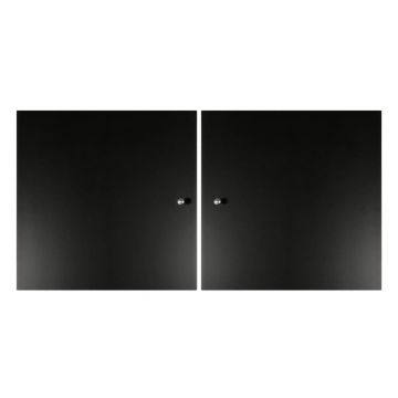 Ușă neagră pentru sistemul de rafturi modulare 2 buc 32x33 cm Mistral Kubus - Hammel Furniture