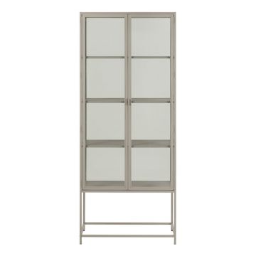 Vitrină gri 77x186x35 cm Seaford – Actona