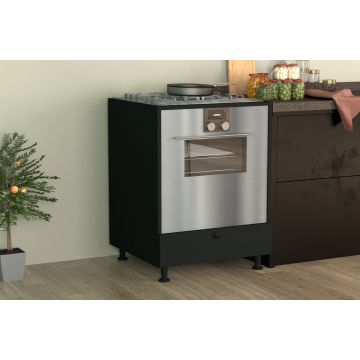 Corp Cuptor Yukon, Negru, 60 x 58 x 87 cm