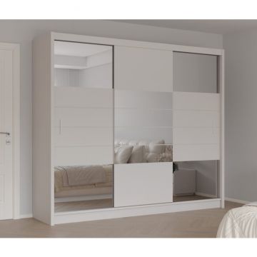 Dulap Aruba 2, design rafinat, structură durabilă, compartimentare optimizată, feronerie premium, 250x65x210 cm, casmir Dulap Aruba 2, design rafinat, structură durabilă, compartimentare optimizată, feronerie premium, 250x65x210 cm, casmir