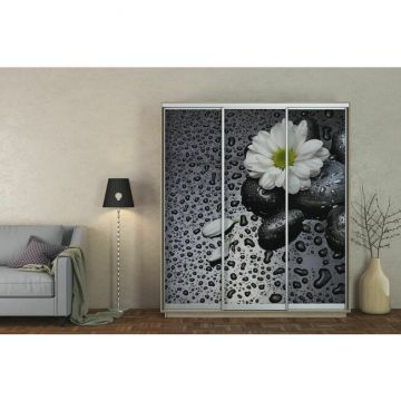 Dulap Cu Uși Culisante Photoprint, Decor Imprimat Pe Panouri Mari, PAL, 190x45x240 cm, Culoare La Alegere