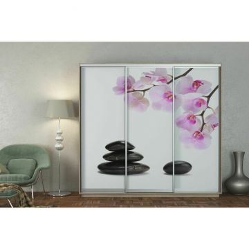 Dulap Cu Uși Culisante Photoprint, Depozitare Modernă Cu Imprimare, PAL, 230x60x220 cm, Culoare La Alegere