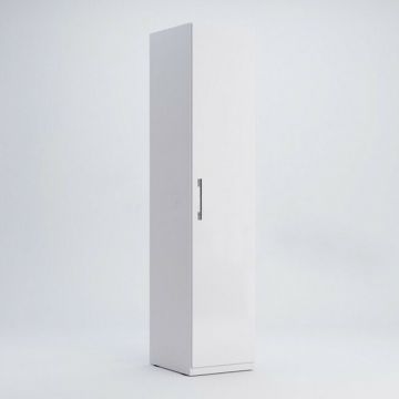 Dulap Family, 1 ușă, PAL, 44.8x54.6x210.6 cm, alb Dulap Family, 1 ușă, PAL, 44.8x54.6x210.6 cm, alb