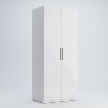 Dulap Family, 2 uși, PAL, 89.6x54.6x210.6 cm, alb Dulap Family, 2 uși, PAL, 89.6x54.6x210.6 cm, alb