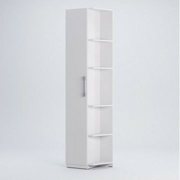 Dulap Family, ușă dreapta, PAL, 53x36.6x210.6 cm, alb Dulap Family, ușă dreapta, PAL, 53x36.6x210.6 cm, alb