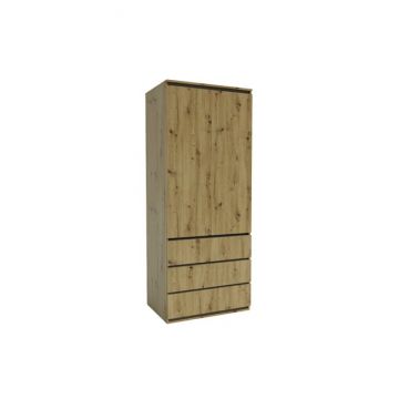 Dulap Idea Artisan, cu polite multiple, structură PAL melaminat + MDF, design modern, 80x210x57 cm, personalizabil Dulap Idea Artisan, cu polite multiple, structură PAL melaminat + MDF, design modern, 80x210x57 cm, personalizabil