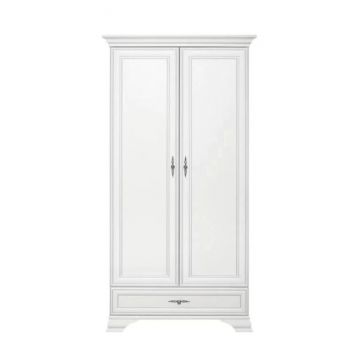 Dulap Idento SZF2D1S, 2 uși, 1 sertar, MDF și PAL laminat, 99.5x60.5x210 cm, alb alpin Dulap Idento SZF2D1S, 2 uși, 1 sertar, MDF și PAL laminat, 99.5x60.5x210 cm, alb alpin