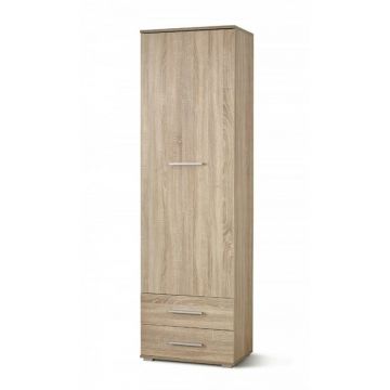 Dulap Lima REG1, spațiu generos, PAL laminat, 60x40x200 cm, Sonoma Dulap Lima REG1, spațiu generos, PAL laminat, 60x40x200 cm, Sonoma