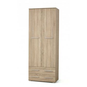 Dulap Lima REG2, spațiu inteligent, PAL laminat, 77x40x200 cm, Sonoma Dulap Lima REG2, spațiu inteligent, PAL laminat, 77x40x200 cm, Sonoma