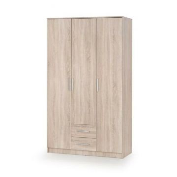 Dulap Lima S3, compartimentare eficientă, PAL laminat, 120x52x205 cm, Sonoma Dulap Lima S3, compartimentare eficientă, PAL laminat, 120x52x205 cm, Sonoma