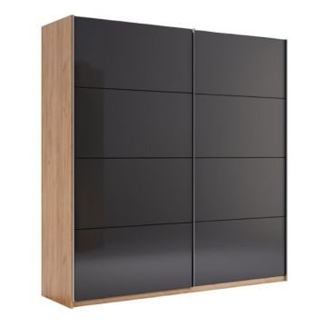 Dulap Luna, uși culisante, PAL melaminat, 211.5x200x61.5 cm, alb Dulap Luna, uși culisante, PAL melaminat, 211.5x200x61.5 cm, alb