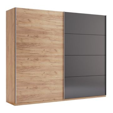 Dulap Luna, uși culisante, PAL melaminat, 211.5x250x61.5 cm, alb Dulap Luna, uși culisante, PAL melaminat, 211.5x250x61.5 cm, alb