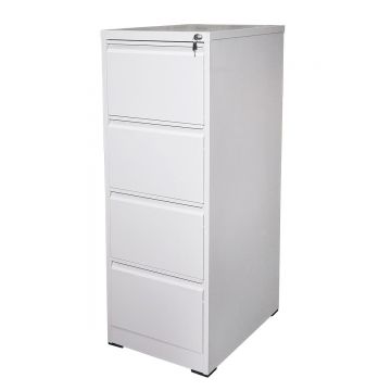 Dulap metalic fiset 1340x460x620mm cu 4 sertare securizate, gri, Cod: BK77454, Echivalență: DISEP58, Breckner Germany