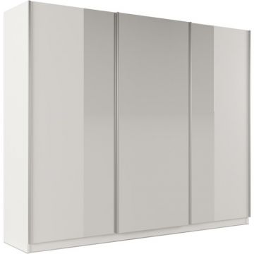 Dulap Praga cu compartimentare eficientă și PAL melaminat, 250x565x210 cm, alb