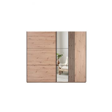 Dulap Sintra Spațios, PAL Laminat, 250x215x65 cm, Stejar Artizanal