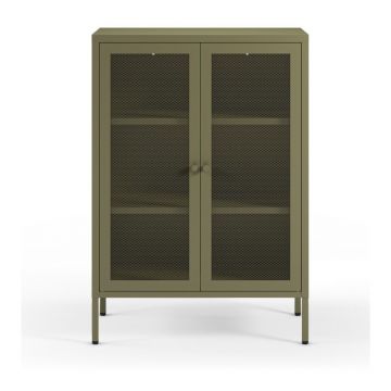 Dulap verde din metal 70x100x40 cm Fayna – Marckeric Dulap verde din metal 70x100x40 cm Fayna – Marckeric