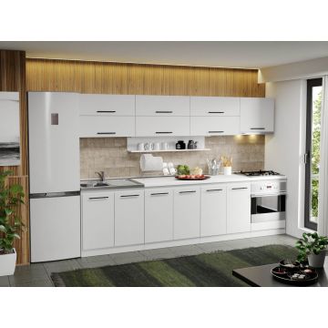 Mobila Bucatarie alba Sofi - 10 - 300 cm Mobila Bucatarie alba Sofi - 10 - 300 cm