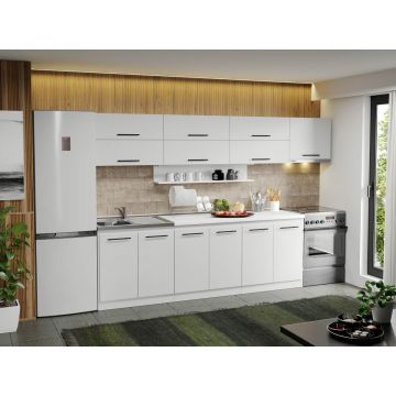 Mobila Bucatarie alba Sofi - 11 - 300 cm Mobila Bucatarie alba Sofi - 11 - 300 cm