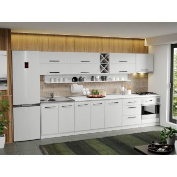 Mobila Bucatarie alba Sofi - 13 - 330 cm Mobila Bucatarie alba Sofi - 13 - 330 cm