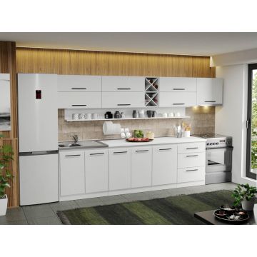 Mobila Bucatarie alba Sofi - 14 - 330 cm Mobila Bucatarie alba Sofi - 14 - 330 cm