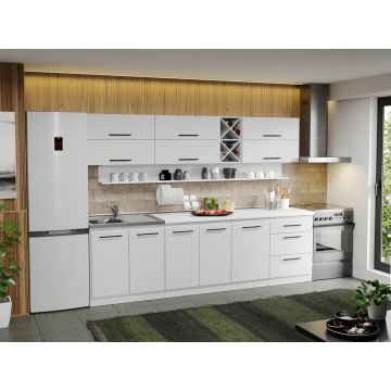 Mobila Bucatarie alba Sofi - 15 - 270 cm Mobila Bucatarie alba Sofi - 15 - 270 cm