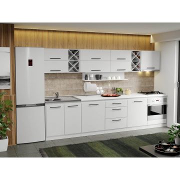 Mobila Bucatarie alba Sofi - 19 - 320 cm Mobila Bucatarie alba Sofi - 19 - 320 cm