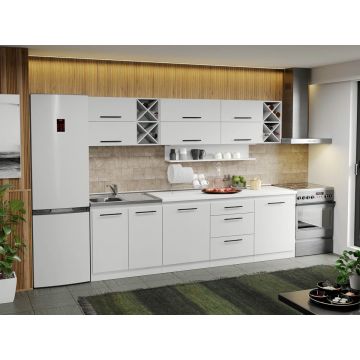 Mobila Bucatarie alba Sofi - 20 - 260 cm Mobila Bucatarie alba Sofi - 20 - 260 cm