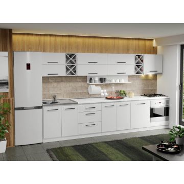 Mobila Bucatarie alba Sofi - 21 - 340 cm Mobila Bucatarie alba Sofi - 21 - 340 cm