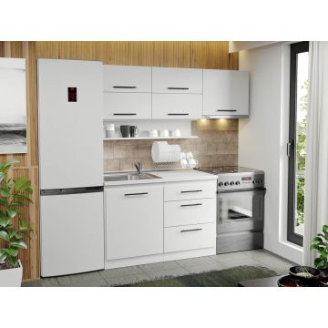 Mobila Bucatarie alba Sofi - 27 - 180 cm Mobila Bucatarie alba Sofi - 27 - 180 cm