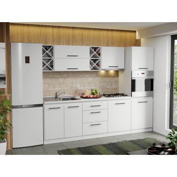 Mobila Bucatarie alba Sofi - 29 - 260 cm Mobila Bucatarie alba Sofi - 29 - 260 cm