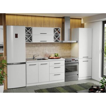 Mobila Bucatarie alba Sofi - 31 - 200 cm Mobila Bucatarie alba Sofi - 31 - 200 cm