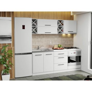 Mobila Bucatarie alba Sofi - 32 - 200 cm Mobila Bucatarie alba Sofi - 32 - 200 cm