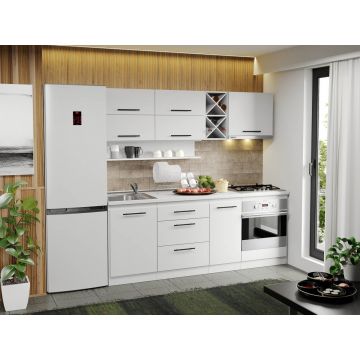 Mobila Bucatarie alba Sofi - 35 - 210 cm Mobila Bucatarie alba Sofi - 35 - 210 cm