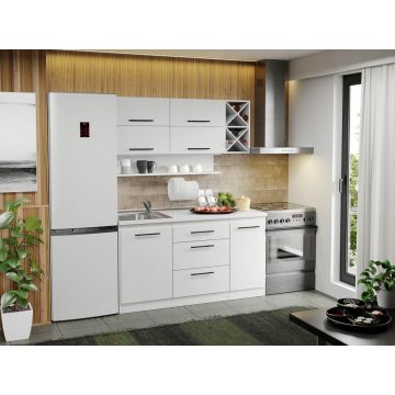 Mobila Bucatarie alba Sofi - 37 - 150 cm Mobila Bucatarie alba Sofi - 37 - 150 cm