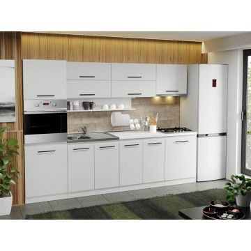 Mobila Bucatarie alba Sofi - 38 - 280 cm Mobila Bucatarie alba Sofi - 38 - 280 cm