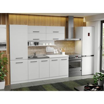 Mobila Bucatarie alba Sofi - 40 - 220 cm Mobila Bucatarie alba Sofi - 40 - 220 cm