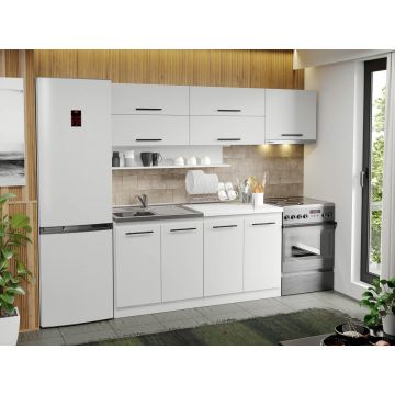 Mobila Bucatarie alba Sofi - 42 - 220 cm Mobila Bucatarie alba Sofi - 42 - 220 cm