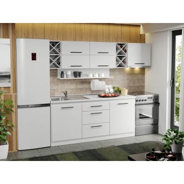 Mobila Bucatarie alba Sofi - 48 - 240 cm Mobila Bucatarie alba Sofi - 48 - 240 cm
