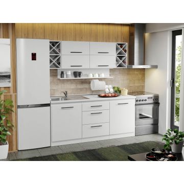 Mobila Bucatarie alba Sofi - 49 - 180 cm Mobila Bucatarie alba Sofi - 49 - 180 cm