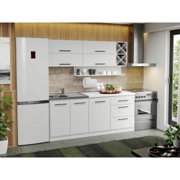 Mobila Bucatarie alba Sofi - 52 - 190 cm Mobila Bucatarie alba Sofi - 52 - 190 cm