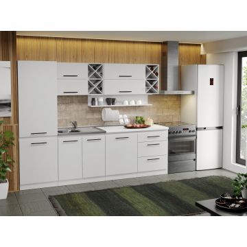 Mobila Bucatarie alba Sofi - 57 - 260 cm Mobila Bucatarie alba Sofi - 57 - 260 cm