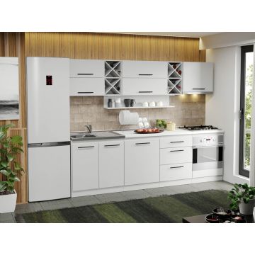 Mobila Bucatarie alba Sofi - 58 - 260 cm Mobila Bucatarie alba Sofi - 58 - 260 cm