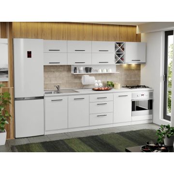 Mobila Bucatarie alba Sofi - 61 - 270 cm Mobila Bucatarie alba Sofi - 61 - 270 cm